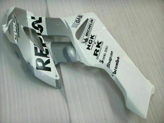 Argent Blanc Repsol Carénage CBR 1000 RR 2004-2005 Argent Blanc Repsol Carénage CBR 1000 RR 2004-2005