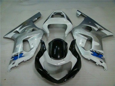 Argent Noir Carénages GSXR 600 / 750 K1 K2 K3 2001-2003