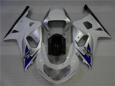 Blanc Argent Carénage GSXR 600 / 750 K1 K2 K3 2001-2003