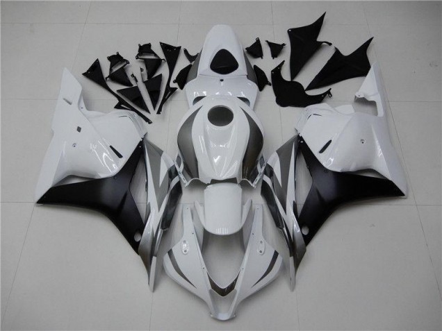 Blanc Argent Noir Carénage CBR 600 RR 2009-2012 Blanc Argent Noir Carénage CBR 600 RR 2009-2012