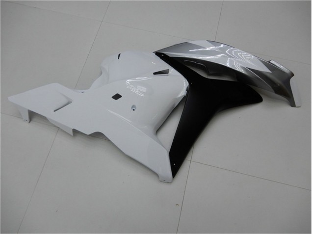 Blanc Argent Noir Carénage CBR 600 RR 2009-2012 Blanc Argent Noir Carénage CBR 600 RR 2009-2012
