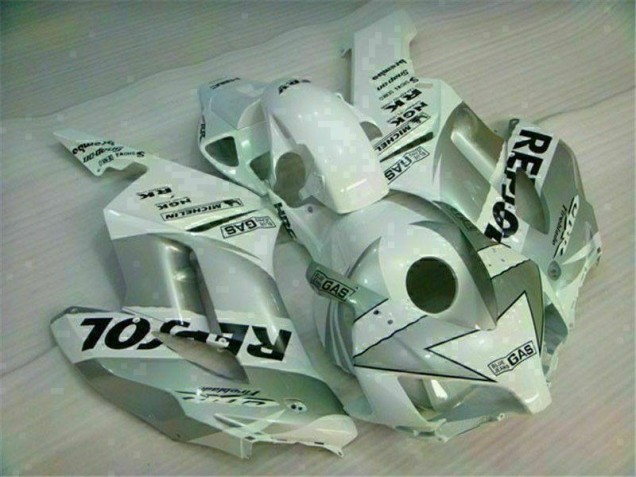 Blanc Argent Repsol Carénage CBR 1000 RR 2004-2005 Blanc Argent Repsol Carénage CBR 1000 RR 2004-2005