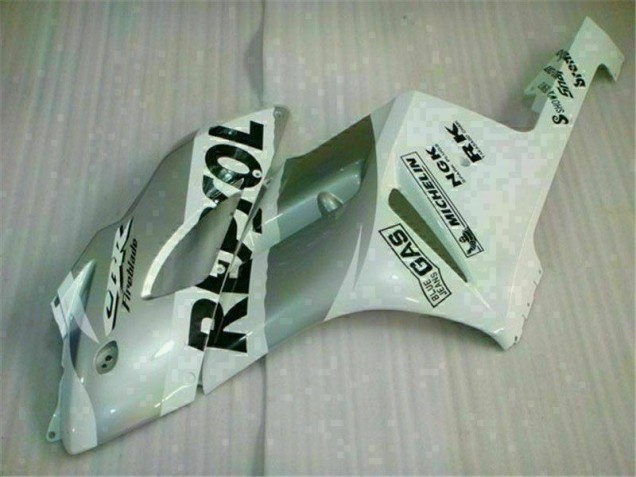 Blanc Argent Repsol Carénage CBR 1000 RR 2004-2005 Blanc Argent Repsol Carénage CBR 1000 RR 2004-2005