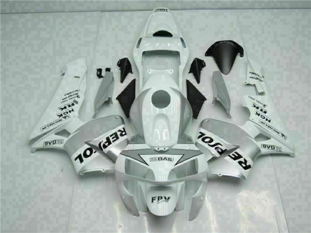 Blanc Argent Repsol Carénage CBR 600 RR 2003-2004 Blanc Argent Repsol Carénage CBR 600 RR 2003-2004