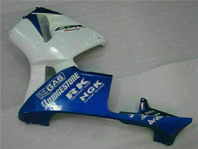 Blanc Bleu Carénage CBR 600 RR 2005-2006 Blanc Bleu Carénage CBR 600 RR 2005-2006