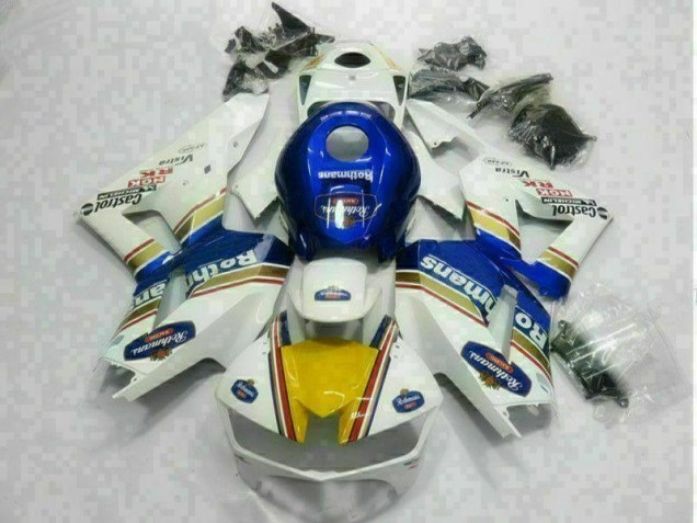 Blanc Bleu Carénage CBR 600 RR 2013-2021 Blanc Bleu Carénage CBR 600 RR 2013-2021