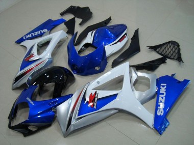 Blanc Bleu Carénage GSXR 1000 K7 2007-2008