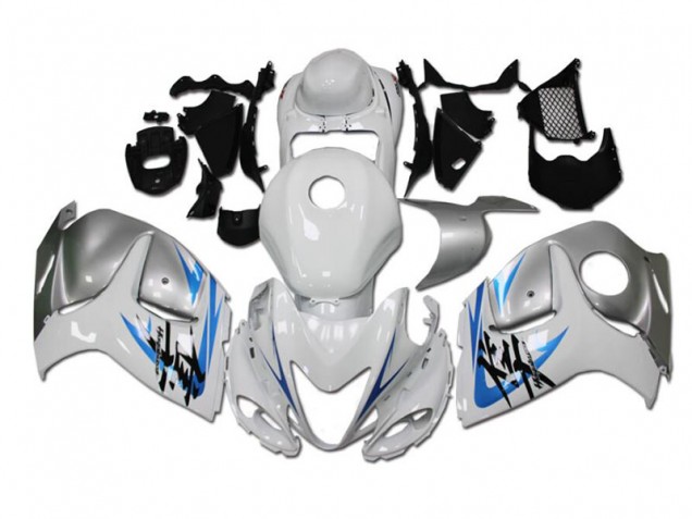 Blanc Bleu Carénage GSXR 1300 Hayabusa 2008-2019