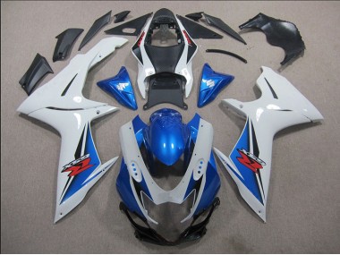 Blanc Bleu Carénage GSXR 600 K11 2011-2024