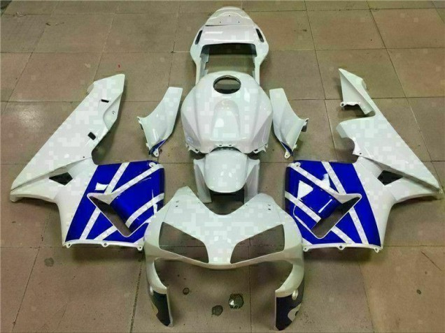 Blanc Bleu Carénages CBR 600 RR 2003-2004 Blanc Bleu Carénages CBR 600 RR 2003-2004