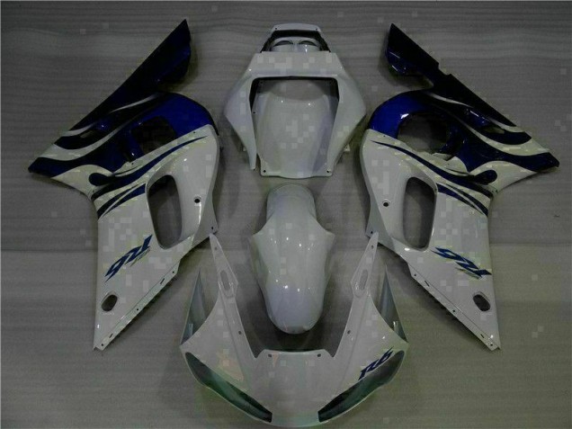 Blanc Bleu Carénages R6 1998-2002 Blanc Bleu Carénages R6 1998-2002