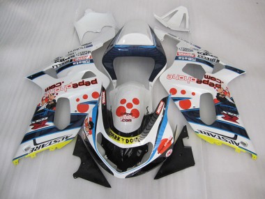 Blanc Bleu Dark Dog Carénage GSXR 600 K1 K2 K3 2001-2003