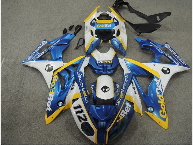 Blanc Bleu GoldBet 112 Carénage S1000RR 2009-2014