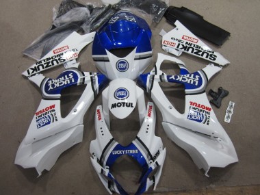 Blanc Bleu Lucky Strike Rouge Motul Carénage GSXR 1000 K7 2007-2008