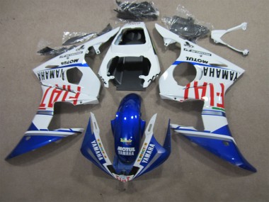 Blanc Bleu Motul Fiat Carénage R6 2003-2005