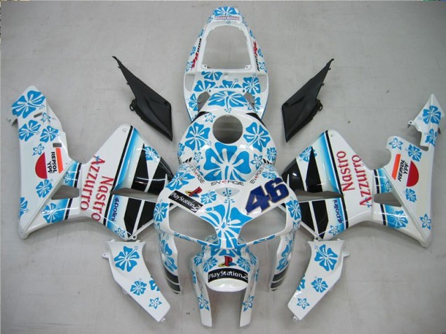 Blanc Bleu Nastro Azzurro 46 Carénage CBR 600 RR 2005-2006 Blanc Bleu Nastro Azzurro 46 Carénage CBR 600 RR 2005-2006