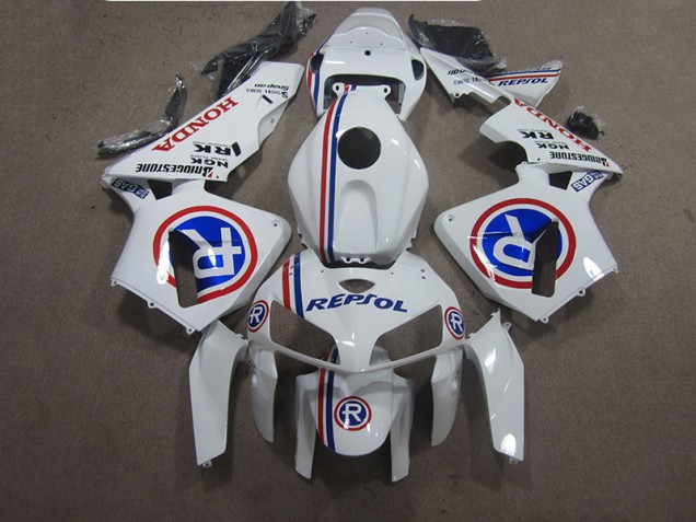 Blanc Bleu Repsol Carénage CBR 600 RR 2005-2006 Blanc Bleu Repsol Carénage CBR 600 RR 2005-2006