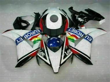 Blanc Bleu Rouge Eurobet Lee Carénage CBR 1000 RR 2008-2011