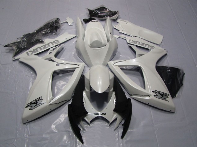 Blanc Carénages GSXR 600 K6 2006-2007 Blanc Carénages GSXR 600 K6 2006-2007