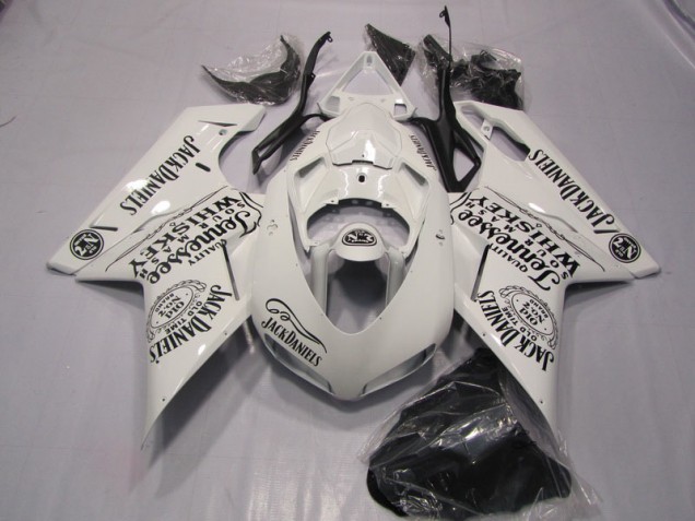 Blanc Jack Daniels Carénage Ducati 1098 2007-2014 Blanc Jack Daniels Carénage Ducati 1098 2007-2014