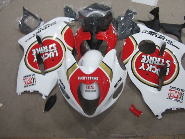 Blanc Lucky Strike Motul Carénage GSXR 1300 Hayabusa 1996-2007 Blanc Lucky Strike Motul Carénage GSXR 1300 Hayabusa 1996-2007