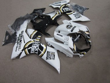 Blanc Lucky Strike Noir Motul Carénage GSXR 750 K11 2011-2024