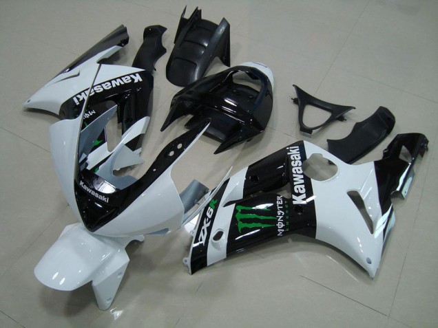 Blanc Monster Carénage ZX6R 2003-2004 Blanc Monster Carénage ZX6R 2003-2004