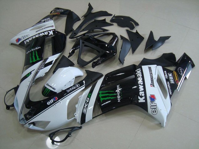 Blanc Monster Carénage ZX6R 2007-2008 Blanc Monster Carénage ZX6R 2007-2008