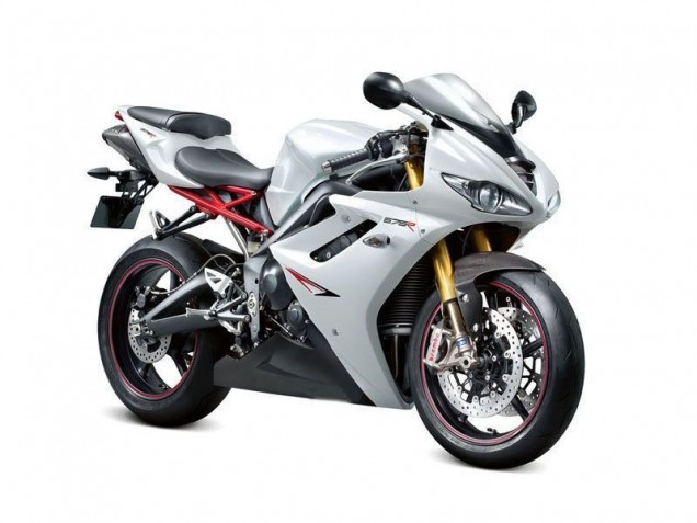 Blanc Nacré Noir Carénage Daytona 675 Triple 2009-2012 Blanc Nacré Noir Carénage Daytona 675 Triple 2009-2012