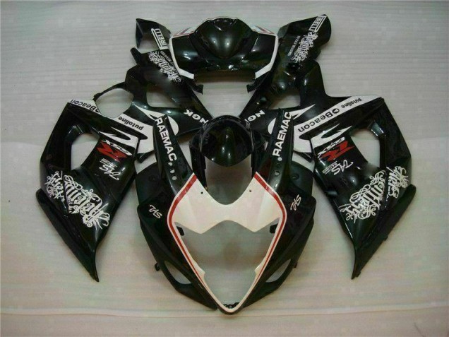Blanc Noir Carénage GSXR 1000 K5 2005-2006