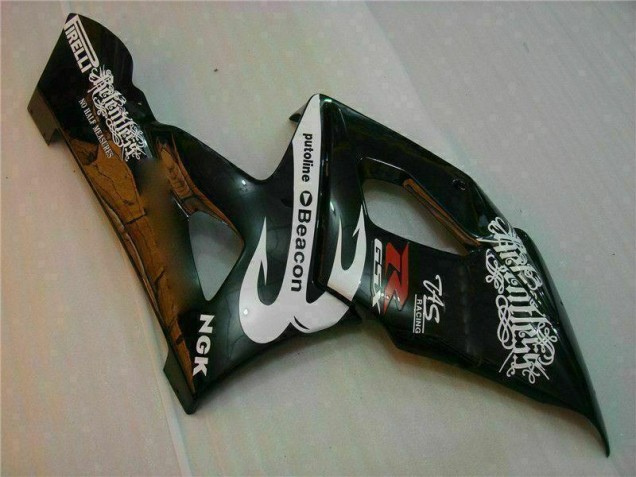 Blanc Noir Carénage GSXR 1000 K5 2005-2006