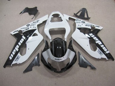 Blanc Noir Carénage GSXR 600 K1 K2 K3 2001-2003