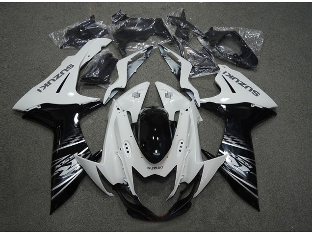 Blanc Noir Carénage GSXR 600 K11 2011-2024 Blanc Noir Carénage GSXR 600 K11 2011-2024