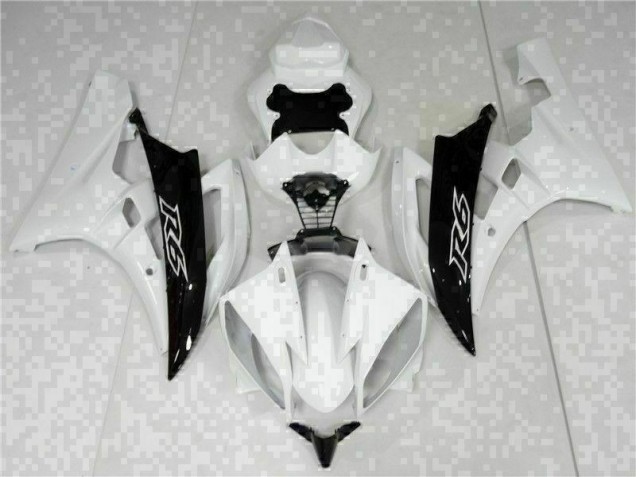 Blanc Noir Carénage R6 2006-2007 Blanc Noir Carénage R6 2006-2007