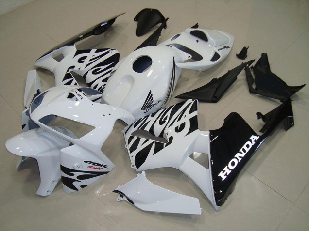 Blanc Noir Carénages CBR 600 RR 2005-2006