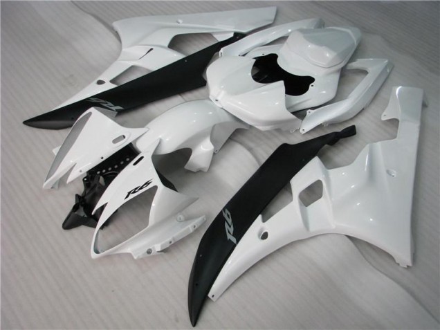 Blanc Noir Carénages R6 2006-2007 Blanc Noir Carénages R6 2006-2007