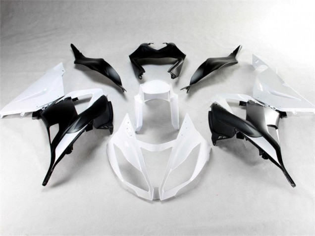 Blanc Noir Carénages ZX6R 2013-2018 Blanc Noir Carénages ZX6R 2013-2018
