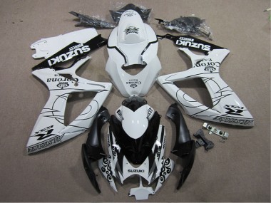 Blanc Noir Corona Extra Carénage GSXR 600 K6 2006-2007