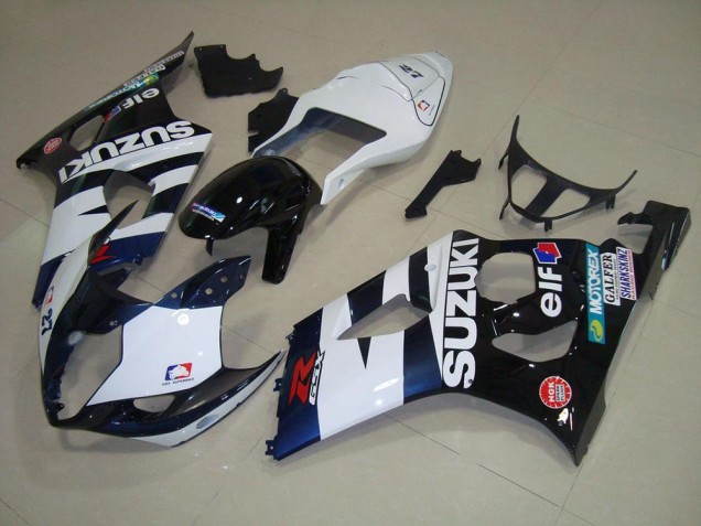 Blanc Noir Elf Carénage GSXR 1000 K3 2003-2004 Blanc Noir Elf Carénage GSXR 1000 K3 2003-2004
