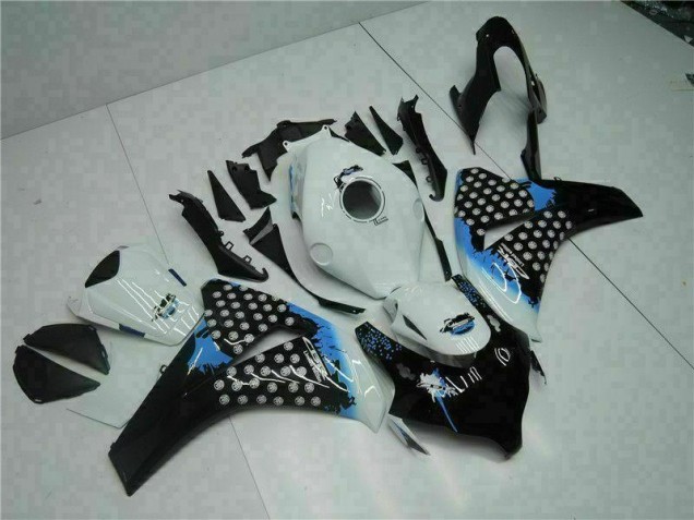 Blanc Noir Kit Carénages Complet CBR 1000 RR 2008-2011 Blanc Noir Kit Carénages Complet CBR 1000 RR 2008-2011