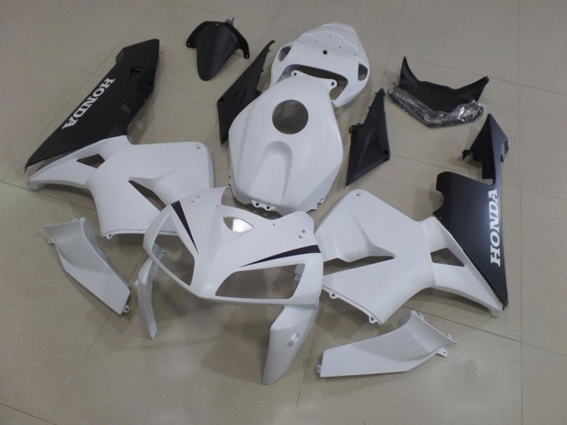 Blanc Noir Kit Carénages Complet CBR 600 RR 2005-2006 Blanc Noir Kit Carénages Complet CBR 600 RR 2005-2006