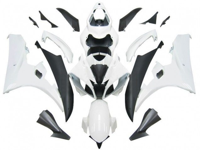Blanc Noir Kit Carénages Complet R6 2006-2007 Blanc Noir Kit Carénages Complet R6 2006-2007