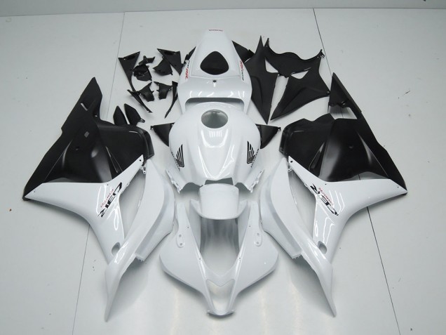 Blanc Noir Mat Carénage CBR 600 RR 2009-2012 Blanc Noir Mat Carénage CBR 600 RR 2009-2012