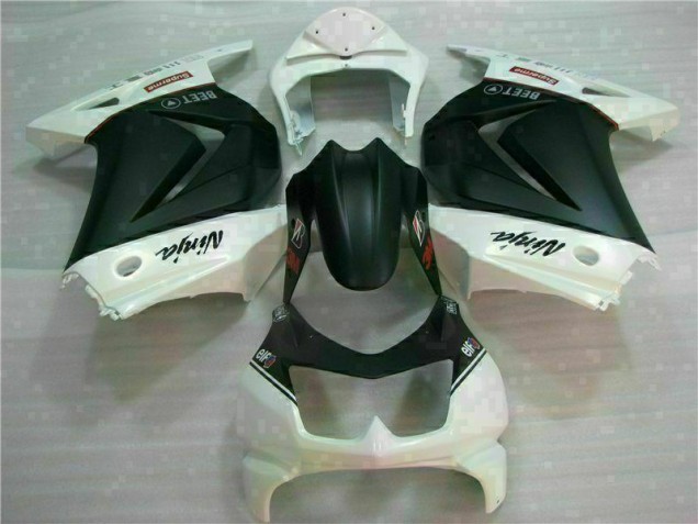Blanc Noir Ninja 3M Carénage EX250 2008-2012 Blanc Noir Ninja 3M Carénage EX250 2008-2012