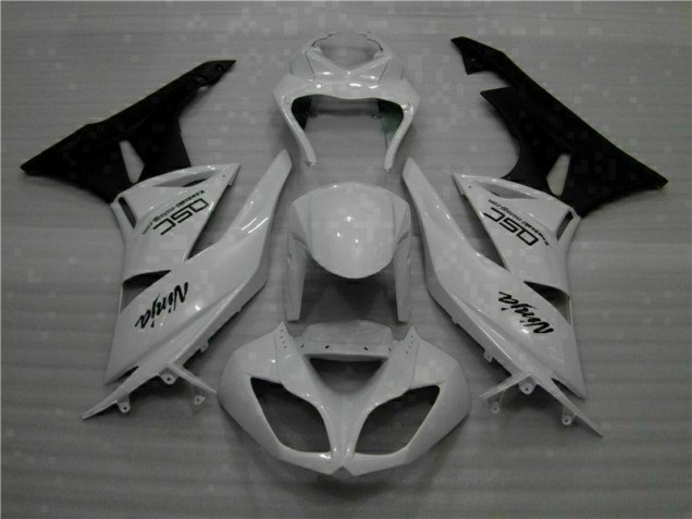 Blanc Noir Ninja Carénage ZX6R 2009-2012 Blanc Noir Ninja Carénage ZX6R 2009-2012
