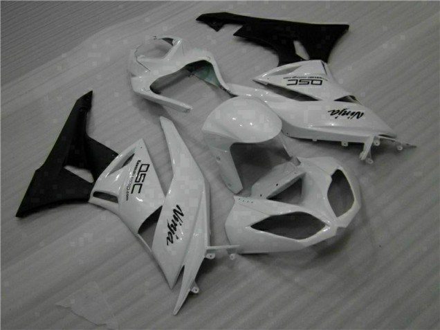 Blanc Noir Ninja Carénage ZX6R 2009-2012 Blanc Noir Ninja Carénage ZX6R 2009-2012