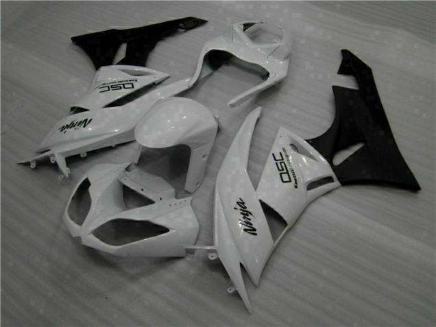 Blanc Noir Ninja Carénage ZX6R 2009-2012 Blanc Noir Ninja Carénage ZX6R 2009-2012
