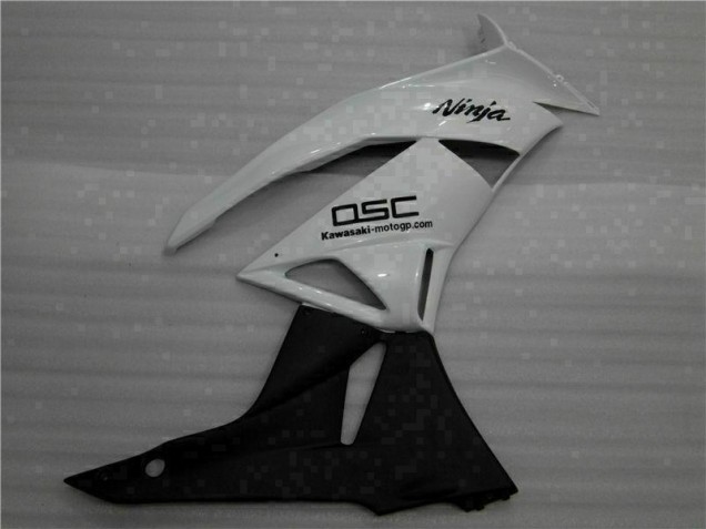 Blanc Noir Ninja Carénage ZX6R 2009-2012 Blanc Noir Ninja Carénage ZX6R 2009-2012