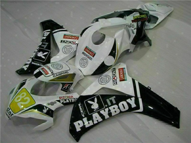 Blanc Noir Playboy Carénage CBR 1000 RR 2008-2011 Blanc Noir Playboy Carénage CBR 1000 RR 2008-2011