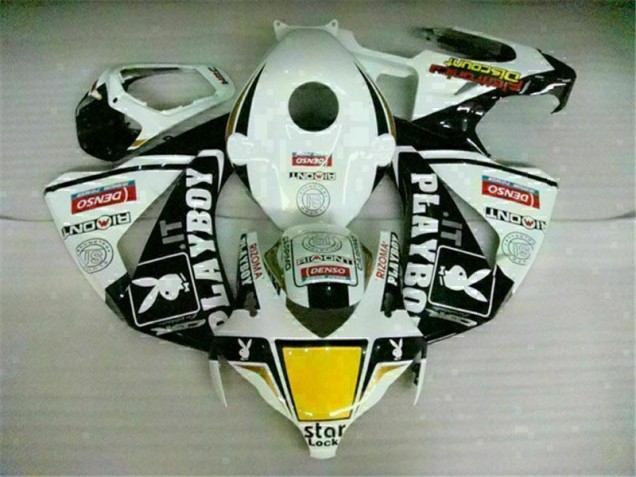 Blanc Noir Playboy Carénages CBR 1000 RR 2008-2011 Blanc Noir Playboy Carénages CBR 1000 RR 2008-2011